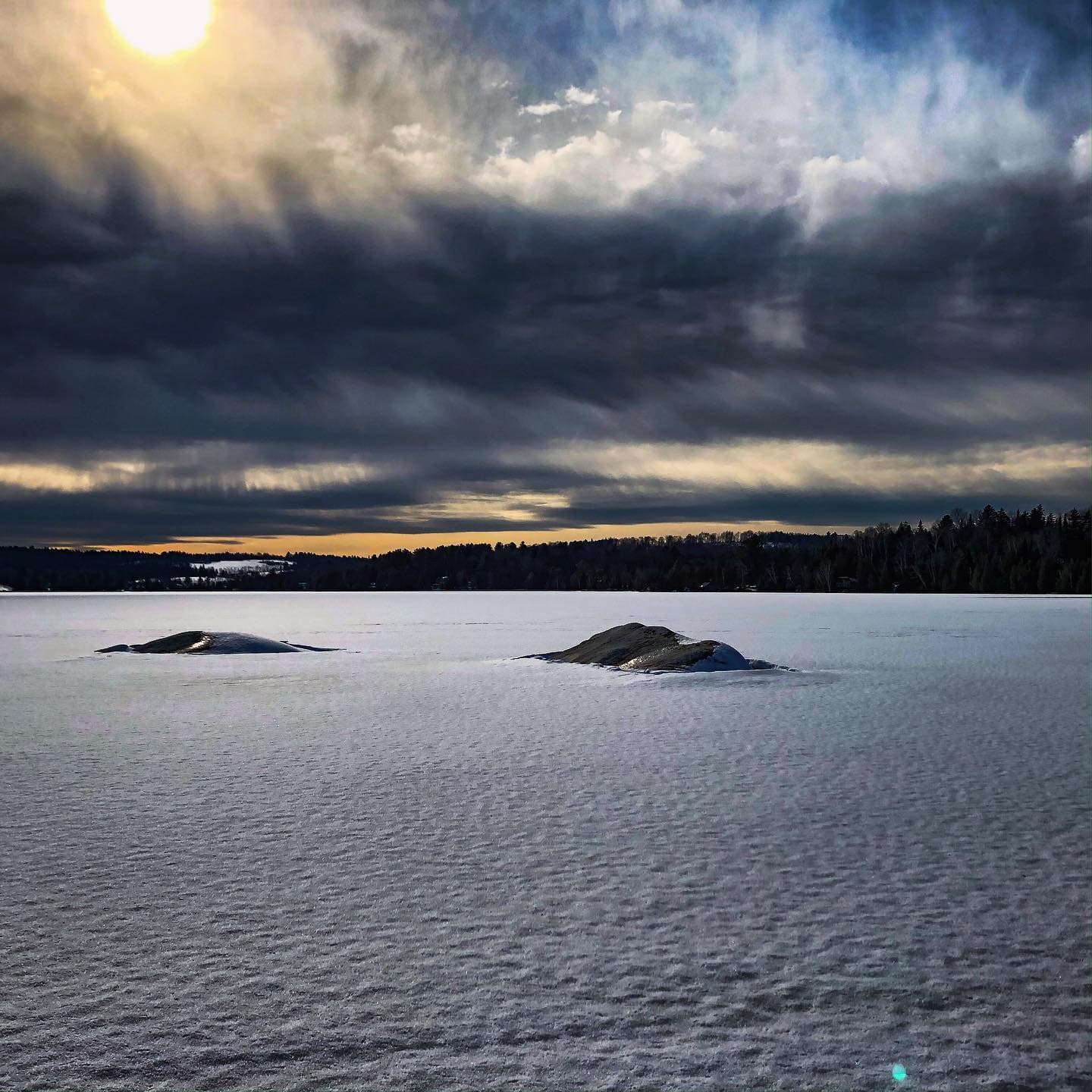 Bathtub Rock in Winter